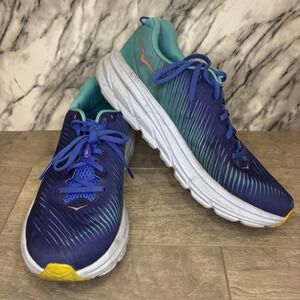 Hoka One One Rincon 3 Mens Size 10.5 Teal Blue Athletic Running Shoes Sneakers